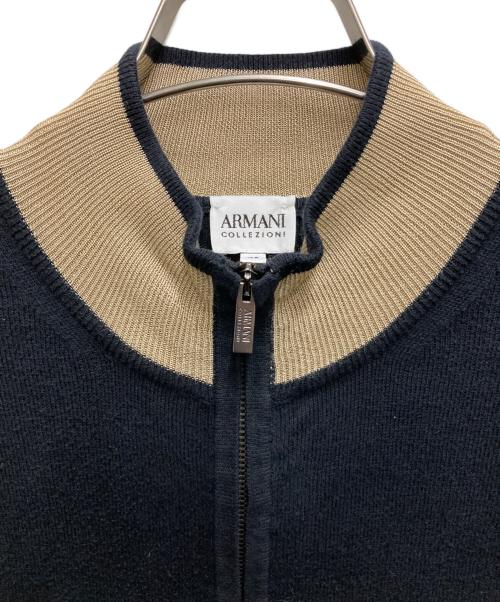 ARMANI COLLEZIONI（アルマーニ コレツィオーニ）ARMANI COLLEZIONI (アルマーニ コレツィオーニ) ドライバーズニット ブラック サイズ:46の古着・服飾アイテム