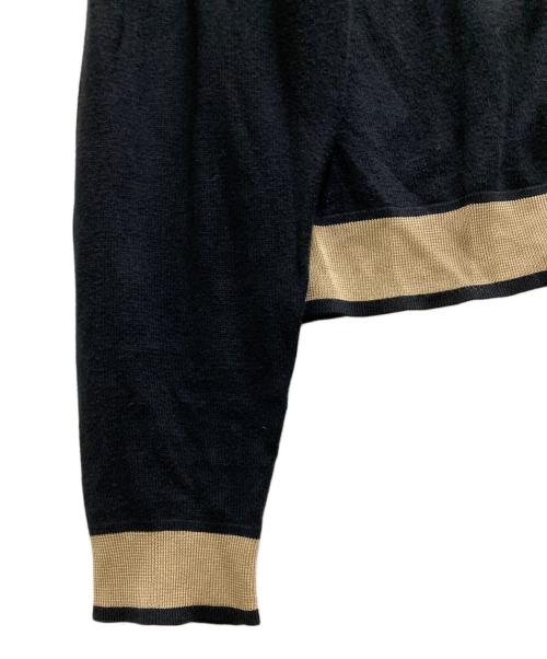 ARMANI COLLEZIONI（アルマーニ コレツィオーニ）ARMANI COLLEZIONI (アルマーニ コレツィオーニ) ドライバーズニット ブラック サイズ:46の古着・服飾アイテム