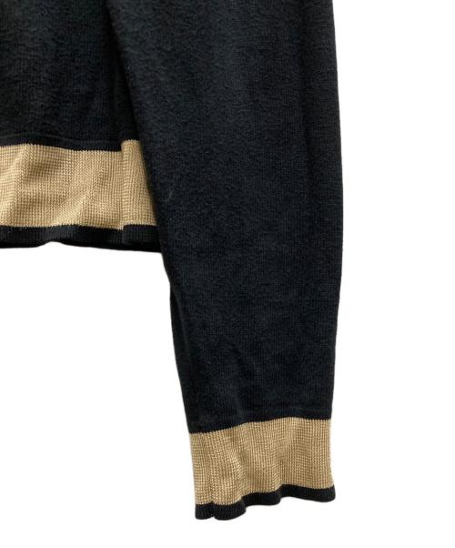 ARMANI COLLEZIONI（アルマーニ コレツィオーニ）ARMANI COLLEZIONI (アルマーニ コレツィオーニ) ドライバーズニット ブラック サイズ:46の古着・服飾アイテム
