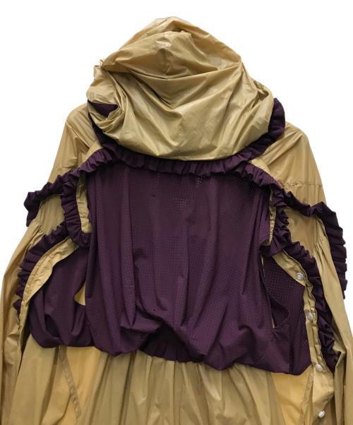SEIVSON（セイヴソン）SEIVSON (セイヴソン) ドッキングワンピース バーガンディー×ベージュ サイズ:FREEの古着・服飾アイテム
