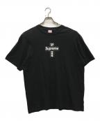 SUPREMEシュプリーム）の古着「Cross Box Logo Tee」｜ブラック