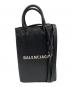 BALENCIAGA（バレンシアガ）の古着「ショッピングフォンホルダーショルダーバッグ」｜ブラック