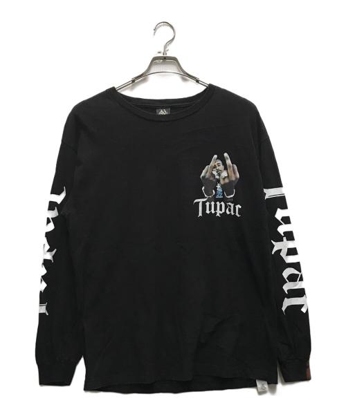 WACKO MARIA（ワコマリア）WACKO MARIA (ワコマリア) 2PAC LONG SLEEVE T-SHIRT ブラック サイズ:Lの古着・服飾アイテム