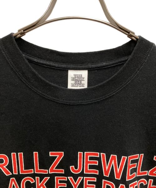 THE BLACK EYE PATCH（ブラックアイパッチ）THE BLACK EYE PATCH (ブラックアイパッチ) GRILLZ JEWELZ (グリルズジュエルズ) コラボTシャツ ブラック サイズ:XLの古着・服飾アイテム