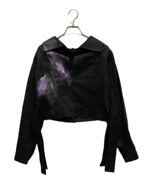 YOHJI YAMAMOTO（ヨウジヤマモト）YOHJI YAMAMOTO (ヨウジヤマモト) マジックウォッシュデニムジャケット ブラック サイズ:１の古着・服飾アイテム