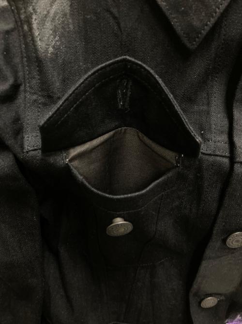 YOHJI YAMAMOTO（ヨウジヤマモト）YOHJI YAMAMOTO (ヨウジヤマモト) マジックウォッシュデニムジャケット ブラック サイズ:１の古着・服飾アイテム