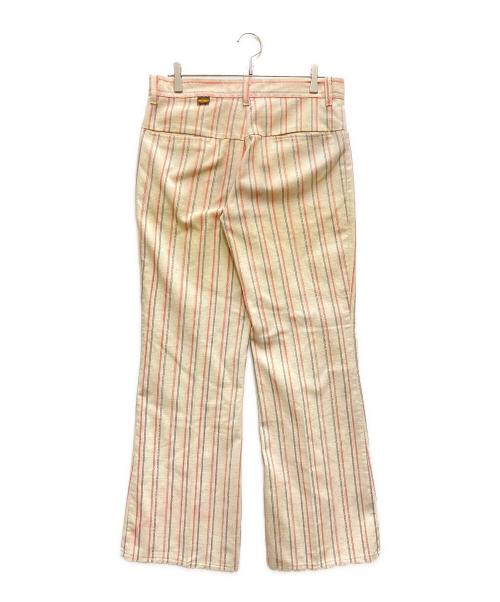 VINTAGE（ヴィンテージ）VINTAGE (ヴィンテージ) 推定 70's ストライプパンツ ホワイト×レッド サイズ:33の古着・服飾アイテム