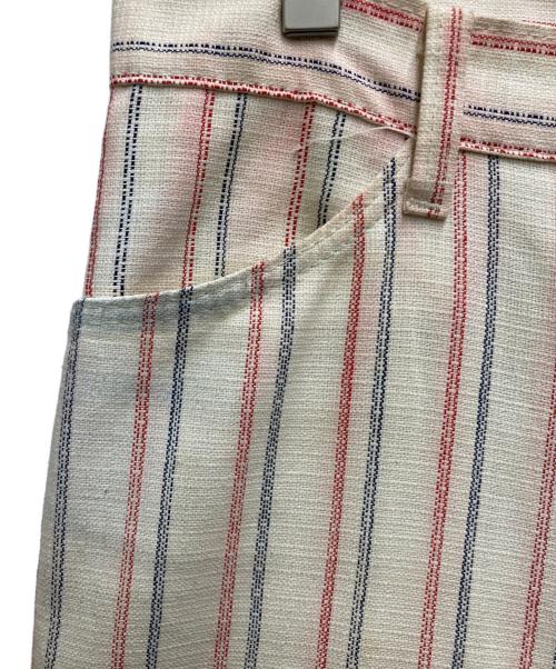 VINTAGE（ヴィンテージ）VINTAGE (ヴィンテージ) 推定 70's ストライプパンツ ホワイト×レッド サイズ:33の古着・服飾アイテム