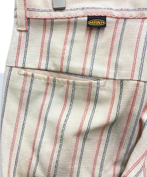 VINTAGE（ヴィンテージ）VINTAGE (ヴィンテージ) 推定 70's ストライプパンツ ホワイト×レッド サイズ:33の古着・服飾アイテム