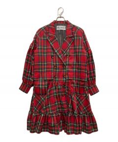 中古・古着通販】ticca (ティッカ) レオパードシャギーピーコート 24AW