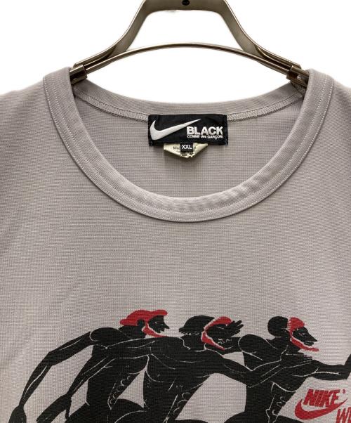 NIKE（ナイキ）NIKE (ナイキ) BLACK COMME des GARCONS (ブラックコムデギャルソン) THE MARATHON Tシャツ グレー サイズ:XXLの古着・服飾アイテム