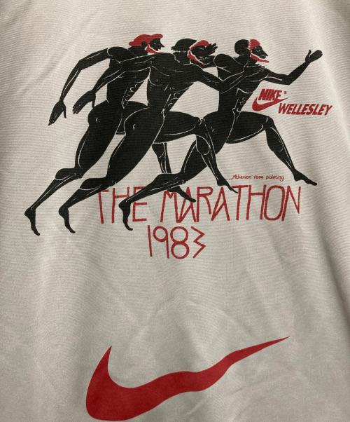 NIKE（ナイキ）NIKE (ナイキ) BLACK COMME des GARCONS (ブラックコムデギャルソン) THE MARATHON Tシャツ グレー サイズ:XXLの古着・服飾アイテム