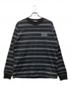 mercedes anchor inc.メルセデス アンカー インク）の古着「MULTI STRIPED L/S TEE S」｜ブラック