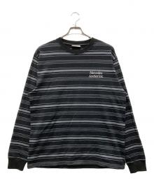 mercedes anchor inc.（メルセデス アンカー インク）の古着「MULTI STRIPED L/S TEE S」｜ブラック