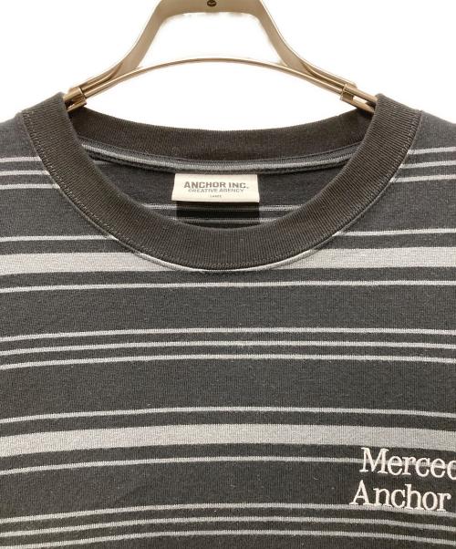 mercedes anchor inc.（メルセデス アンカー インク）mercedes anchor inc. (メルセデス アンカー インク) MULTI STRIPED L/S TEE S ブラック サイズ:Lの古着・服飾アイテム