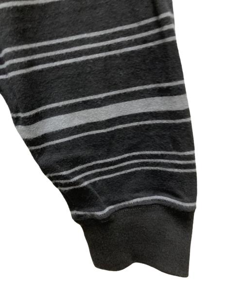 mercedes anchor inc.（メルセデス アンカー インク）mercedes anchor inc. (メルセデス アンカー インク) MULTI STRIPED L/S TEE S ブラック サイズ:Lの古着・服飾アイテム
