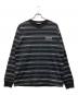 mercedes anchor inc.（メルセデス アンカー インク）の古着「MULTI STRIPED L/S TEE S」｜ブラック