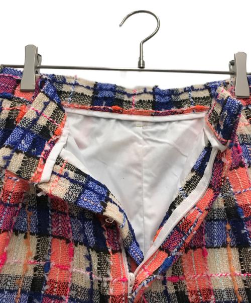 DOUBLE STANDARD CLOTHING（ダブルスタンダードクロージング）DOUBLE STANDARD CLOTHING (ダブルスタンダードクロージング) サマーツイードチェックショートパンツ マルチカラー サイズ:36の古着・服飾アイテム