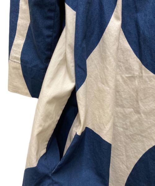 marimekko（マリメッコ）marimekko (マリメッコ) シャツワンピース ブルー サイズ:36の古着・服飾アイテム