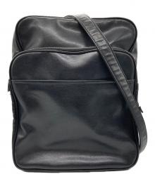 COMME des GARCONS（コムデギャルソン）の古着「エアラインフェイクレザーショルダーンバッグ」｜ブラック