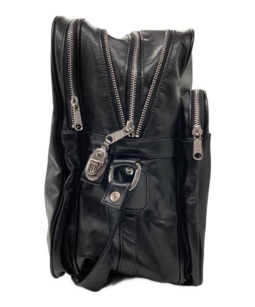 COMME des GARCONS（コムデギャルソン）COMME des GARCONS (コムデギャルソン) エアラインフェイクレザーショルダーンバッグ ブラックの古着・服飾アイテム