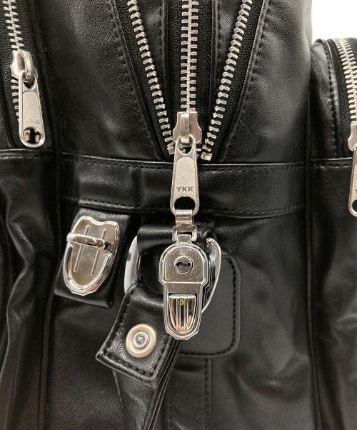 COMME des GARCONS（コムデギャルソン）COMME des GARCONS (コムデギャルソン) エアラインフェイクレザーショルダーンバッグ ブラックの古着・服飾アイテム