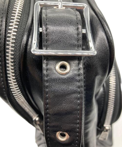 COMME des GARCONS（コムデギャルソン）COMME des GARCONS (コムデギャルソン) エアラインフェイクレザーショルダーンバッグ ブラックの古着・服飾アイテム