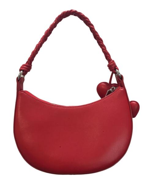 Kate Spade（ケイトスペード）Kate Spade (ケイトスペード) ノヴァ ブレイデッド ハンドル スモール クレセント クロスボディ バッグ レッドの古着・服飾アイテム