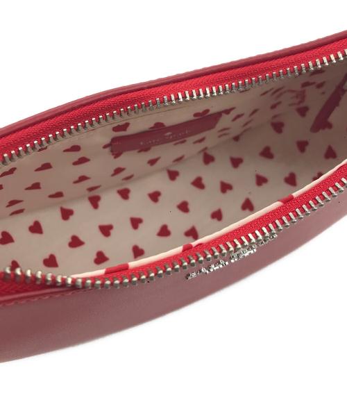 Kate Spade（ケイトスペード）Kate Spade (ケイトスペード) ノヴァ ブレイデッド ハンドル スモール クレセント クロスボディ バッグ レッドの古着・服飾アイテム