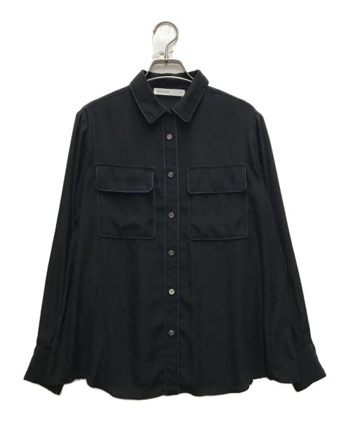 sacai luck（サカイラック）sacai luck (サカイラック) LONG SLEEVES PLEATED BACK SHIRTS ブラック サイズ:2の古着・服飾アイテム