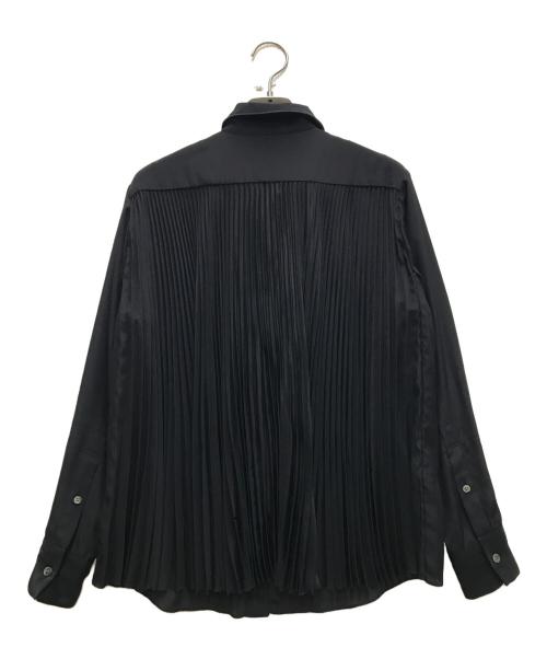 sacai luck（サカイラック）sacai luck (サカイラック) LONG SLEEVES PLEATED BACK SHIRTS ブラック サイズ:2の古着・服飾アイテム