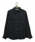 sacai luck（サカイラック）の古着「LONG SLEEVES PLEATED BACK SHIRTS」｜ブラック