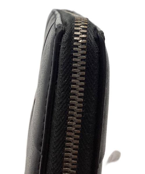 BOTTEGA VENETA（ボッテガベネタ）BOTTEGA VENETA (ボッテガベネタ) マキシイントレチャートカセットジップアラウンドウォレット ブラックの古着・服飾アイテム