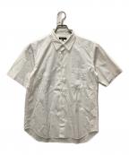 COMME des GARCONS HOMME PLUSコムデギャルソンオムプリュス）の古着「ロゴエンプロイダリーS/Sシャツ」｜ホワイト