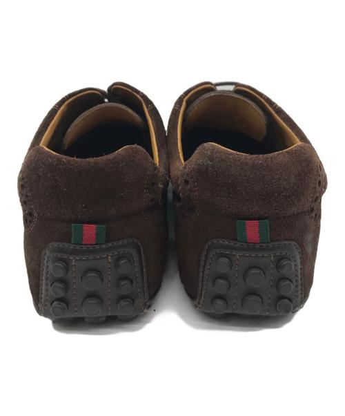 GUCCI（グッチ）GUCCI (グッチ) レースアップシューズ ブラウン サイズ:71/2の古着・服飾アイテム
