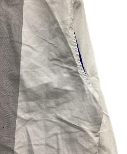 ISSEY MIYAKE（イッセイミヤケ）ISSEY MIYAKE (イッセイミヤケ) バイカラー L/Sシャツ ホワイト×ブルー×グリーン サイズ:2の古着・服飾アイテム