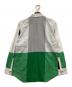 ISSEY MIYAKE (イッセイミヤケ) バイカラー L/Sシャツ ホワイト×ブルー×グリーン サイズ:2：14000円