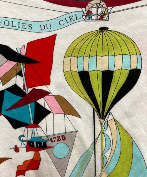 HERMES（エルメス）HERMES (エルメス) LES FOLIES DU CIEL カットソー ホワイト サイズ:Mの古着・服飾アイテム