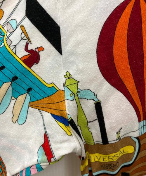 HERMES（エルメス）HERMES (エルメス) LES FOLIES DU CIEL カットソー ホワイト サイズ:Mの古着・服飾アイテム
