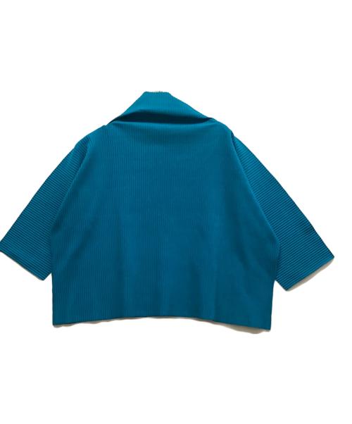 me ISSEY MIYAKE（ミーイッセイ ミヤケ）me ISSEY MIYAKE (ミーイッセイ ミヤケ) プリーツカットソー ブルー サイズ:下記参照の古着・服飾アイテム