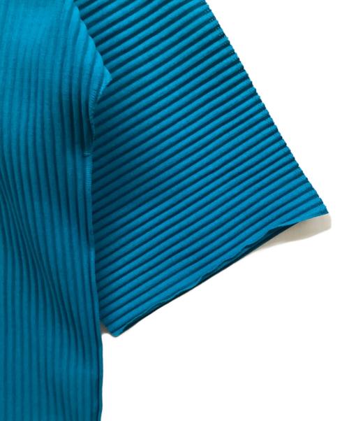 me ISSEY MIYAKE（ミーイッセイ ミヤケ）me ISSEY MIYAKE (ミーイッセイ ミヤケ) プリーツカットソー ブルー サイズ:下記参照の古着・服飾アイテム