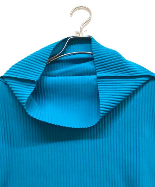 me ISSEY MIYAKE（ミーイッセイ ミヤケ）me ISSEY MIYAKE (ミーイッセイ ミヤケ) プリーツカットソー ブルー サイズ:下記参照の古着・服飾アイテム