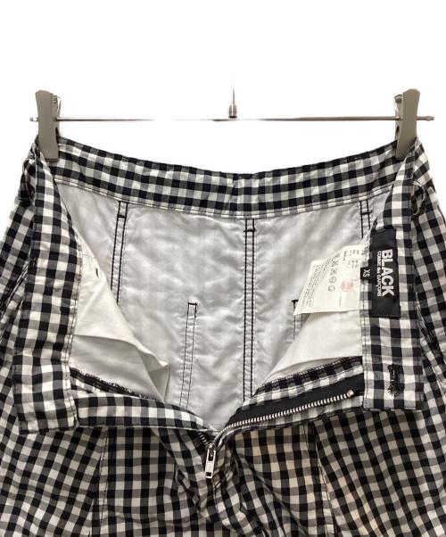 BLACK COMME des GARCONS（ブラックコムデギャルソン）BLACK COMME des GARCONS (ブラックコムデギャルソン) ギンガムチェックサルエルショーツ ブラック サイズ:XSの古着・服飾アイテム