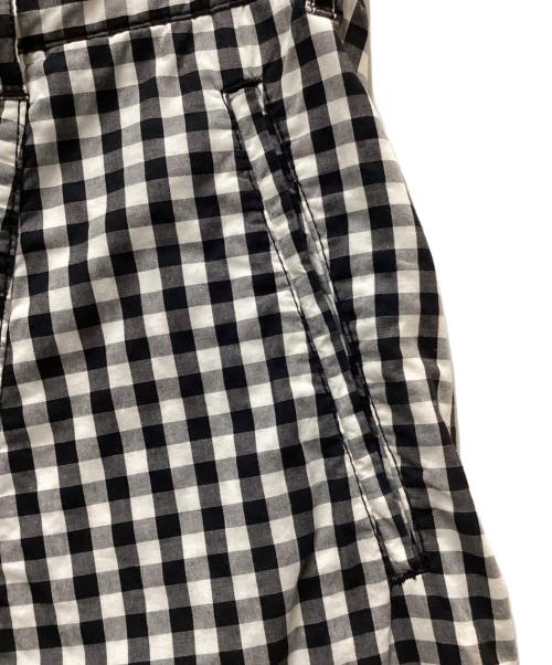BLACK COMME des GARCONS（ブラックコムデギャルソン）BLACK COMME des GARCONS (ブラックコムデギャルソン) ギンガムチェックサルエルショーツ ブラック サイズ:XSの古着・服飾アイテム