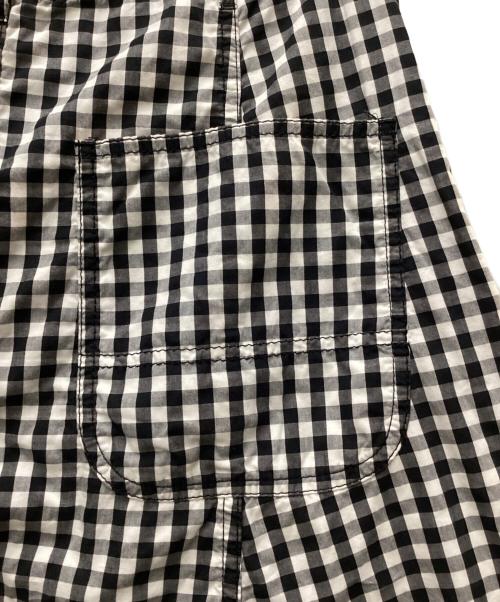 BLACK COMME des GARCONS（ブラックコムデギャルソン）BLACK COMME des GARCONS (ブラックコムデギャルソン) ギンガムチェックサルエルショーツ ブラック サイズ:XSの古着・服飾アイテム