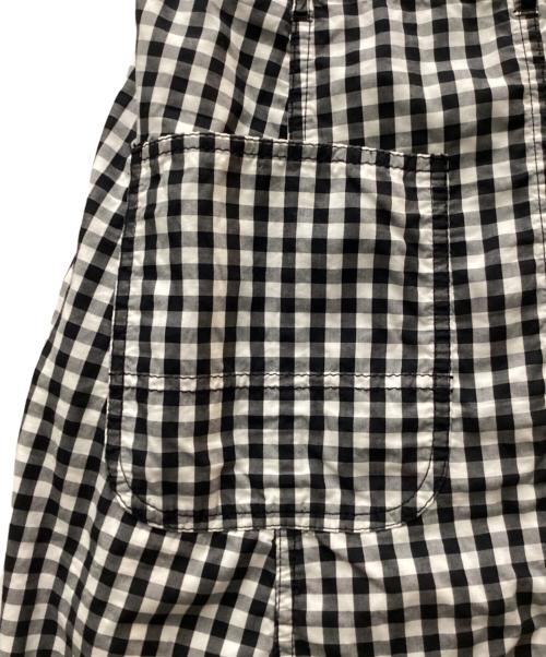 BLACK COMME des GARCONS（ブラックコムデギャルソン）BLACK COMME des GARCONS (ブラックコムデギャルソン) ギンガムチェックサルエルショーツ ブラック サイズ:XSの古着・服飾アイテム