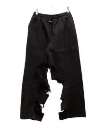 ELCHELE（エルチェレ）の古着「INSIDE RIPPED HOLE PANTS」｜ブラック