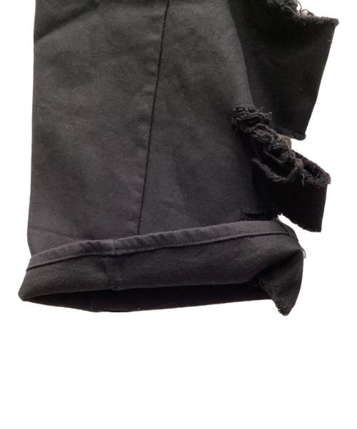 ELCHELE（エルチェレ）ELCHELE (エルチェレ) INSIDE RIPPED HOLE PANTS ブラック サイズ:36の古着・服飾アイテム