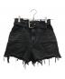 ALEXANDER WANG（アレキサンダー・ワン）の古着「ベルテッドデニムショーツ」｜ブラック