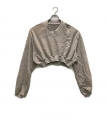 ALEXANDER WANG（アレキサンダー・ワン）の古着「Vネッククロップドスウェット」｜ベージュ